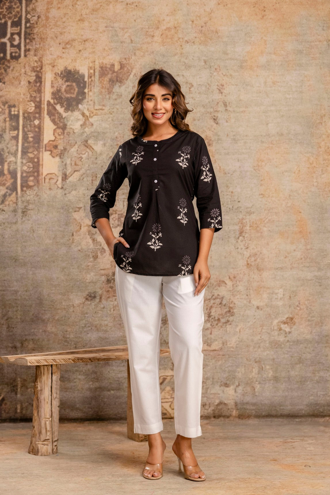 Pure cotton short kurta wholesale by Neelufer Creation