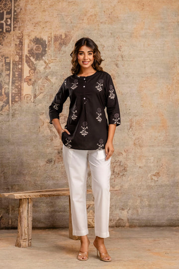 Pure cotton short kurta wholesale by Neelufer Creation
