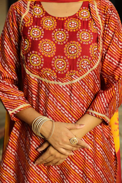 Modal Chanderi Sharara Kurta Dupatta Set Manufactu