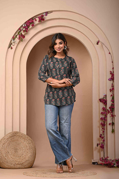 Trendy Short Kurti for Women - Fashionable Ethnic Wear by Neelufer Creation