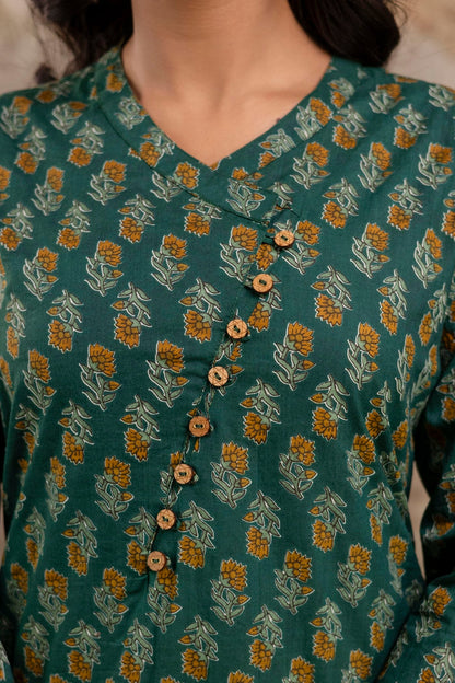 Green ethnic kurta set for retailers