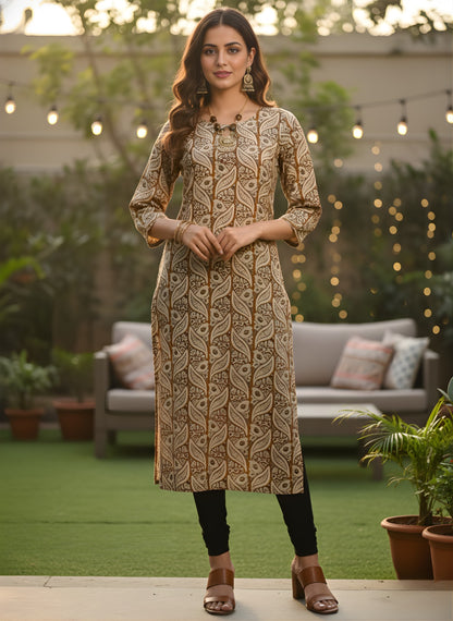 Pure Cotton Ethnic Printed Kurti – Women Wear Wholesale Manufacturer