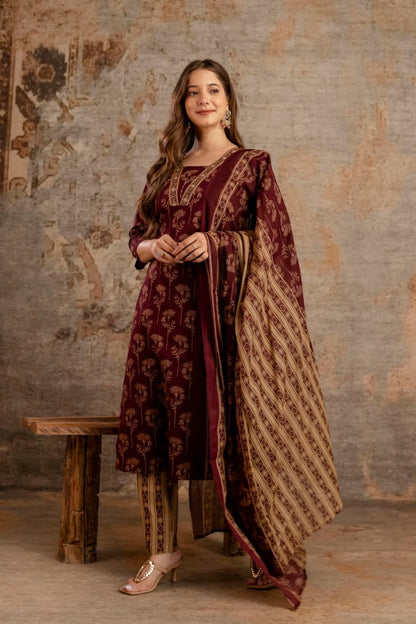 Printed pure cotton suit women wear wholesale manufacturer India