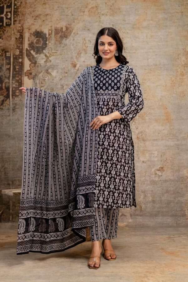 Printed Kurta Dupatta Set